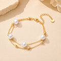 Beryl Layered Pearl Bracelet