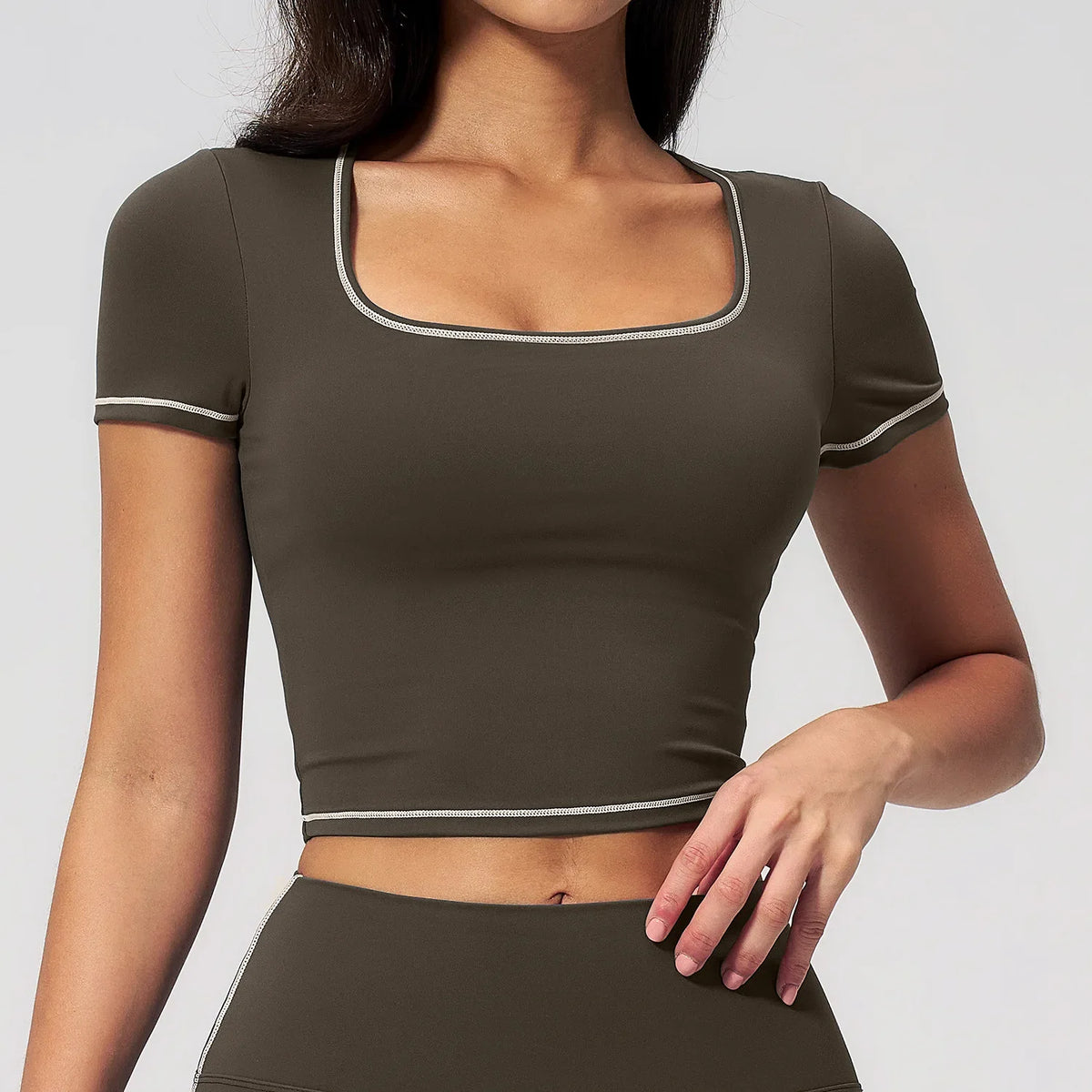 Terracotta Short Sleeve Sport Top