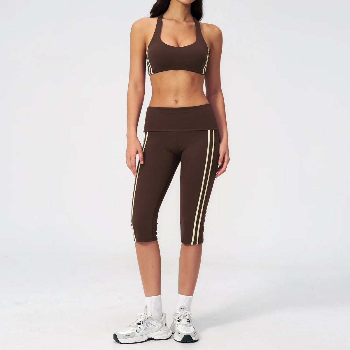 Espresso Capri and Leggings Sport Set