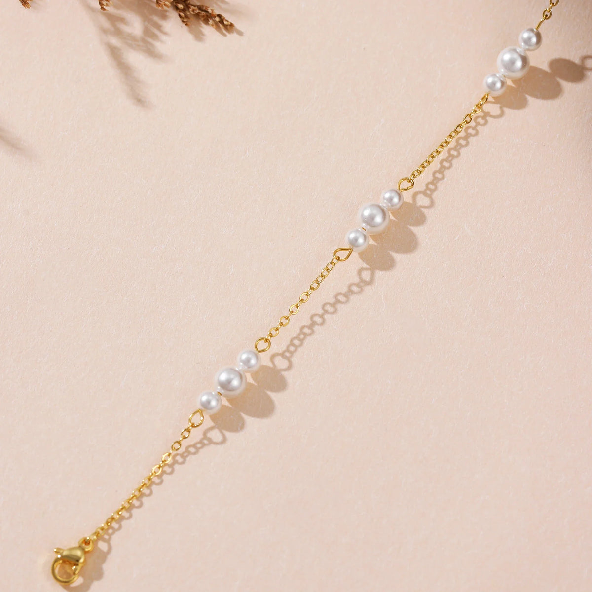 Agate Adjustable Pearl Bracelet