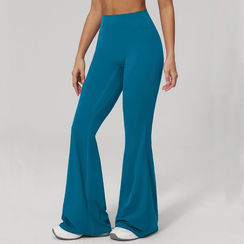 Sand High-Waist Flared Yoga Pants