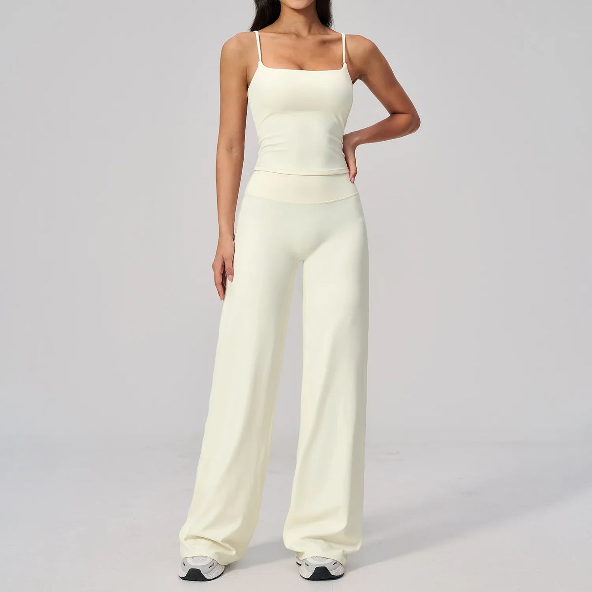 Raspberry Cami and Wide-Leg Set