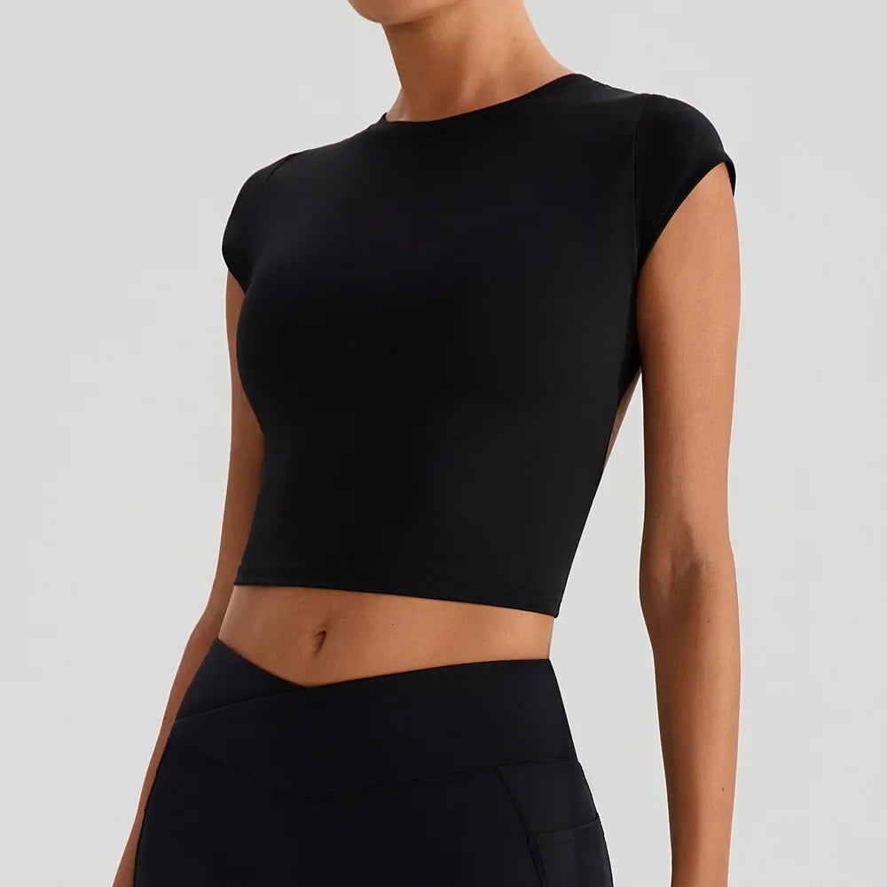Rust Open-Back Sport Top