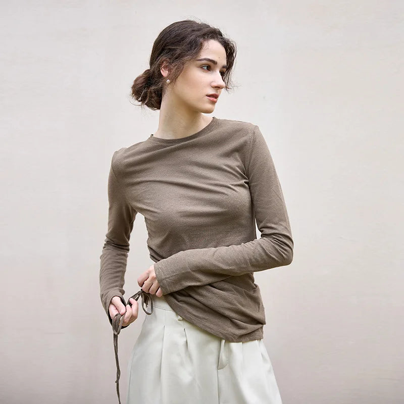 Quartz Asymmetric Knit Top
