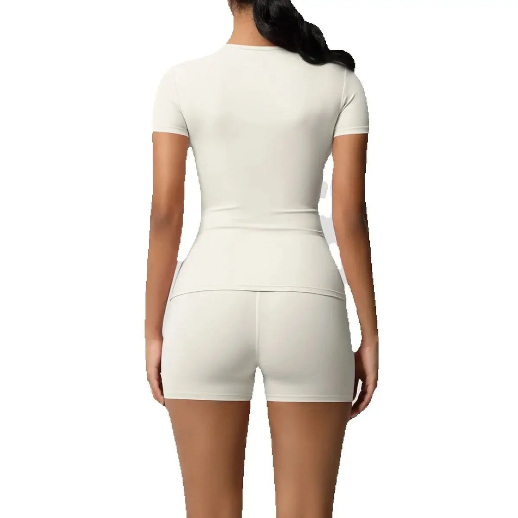 Lemon Fitted Tee and Shorts Set