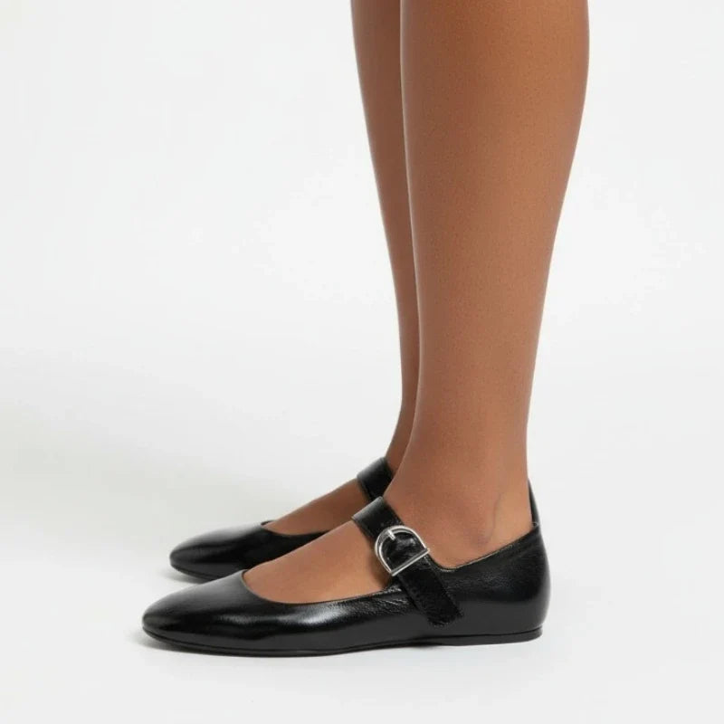 Melody Leather Mary Jane Flats