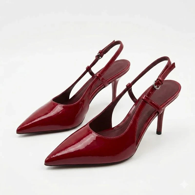Bliss Patent Slingback Stilettos