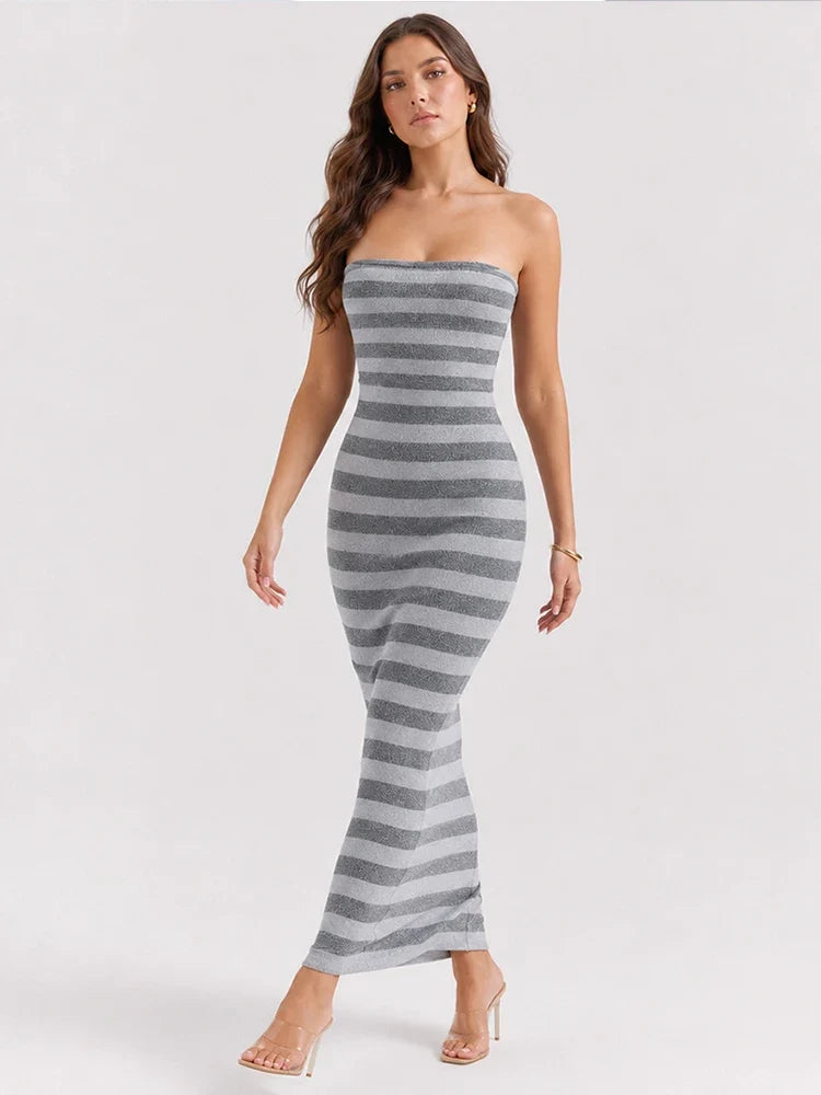 Dew Strapless Bandage Maxi Dress
