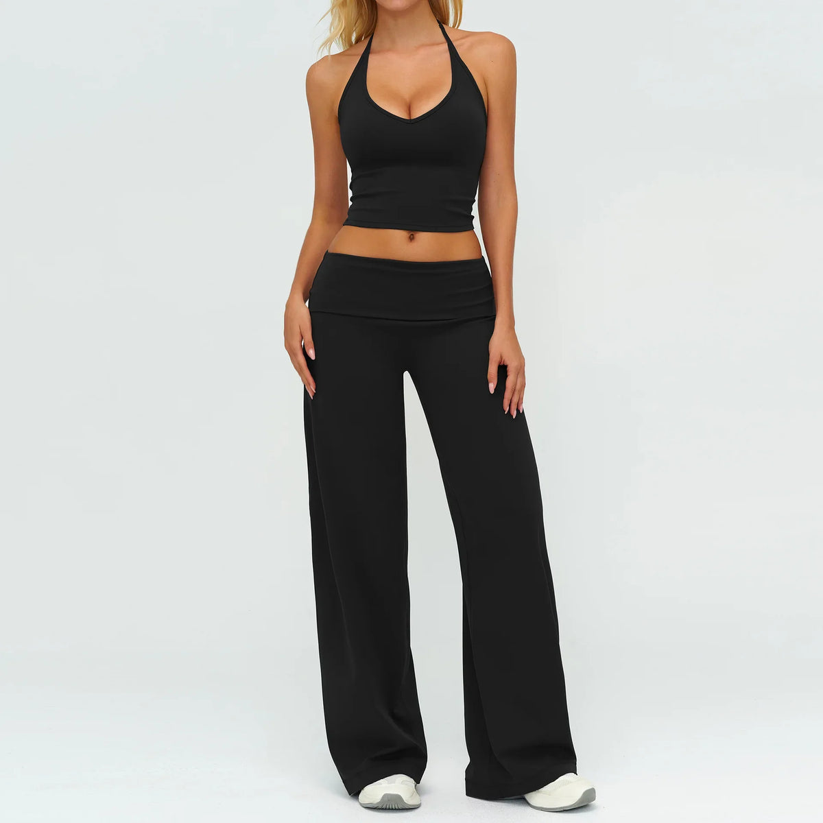Hazel Halter Top and Wide-Leg Set
