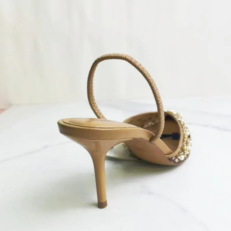 Liberty Embellished Pearl Heels