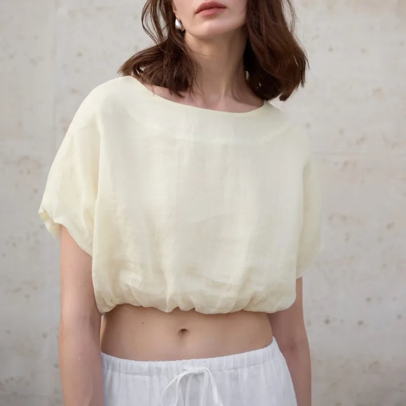 Opal Short Sleeve Crop Top