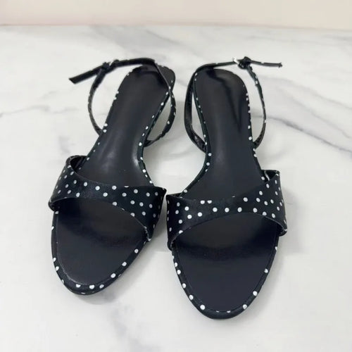 Breeze Satin Polka Dot Kitten Heels