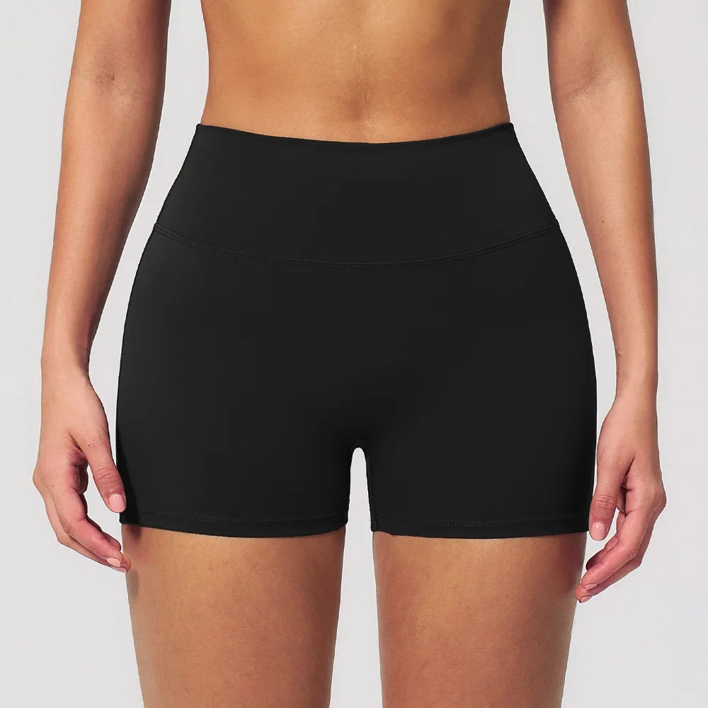 Peach High-Waist Sport Shorts