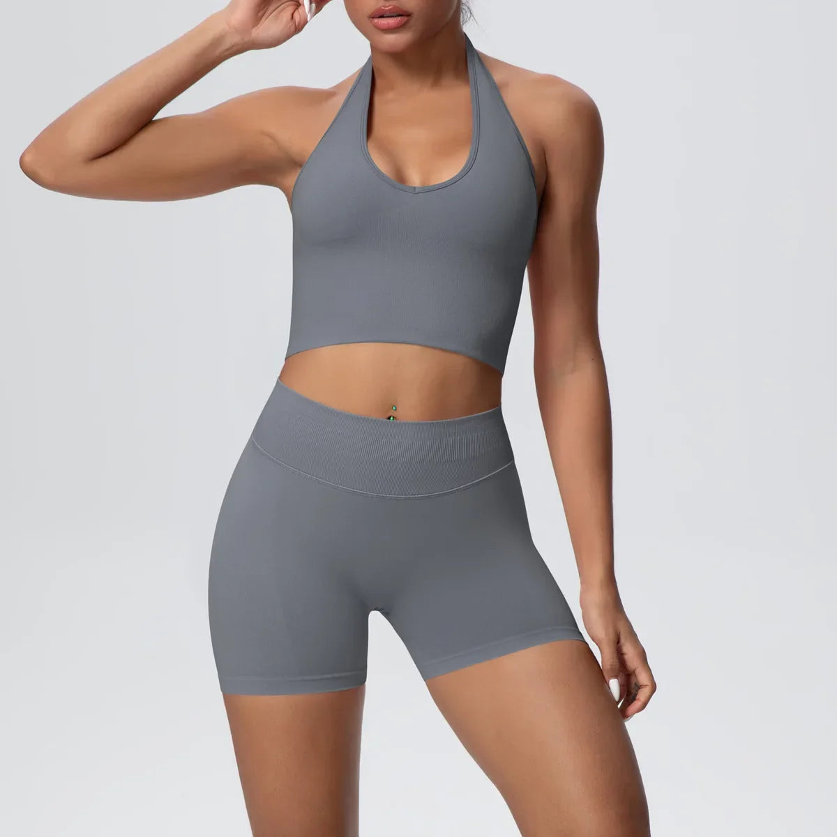 Butter Crop and Shorts Set