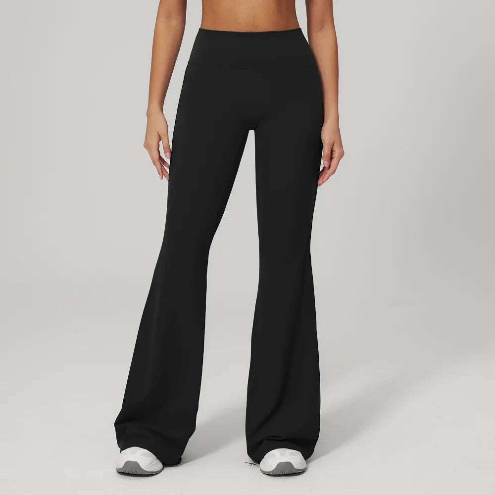 Sand High-Waist Flared Yoga Pants