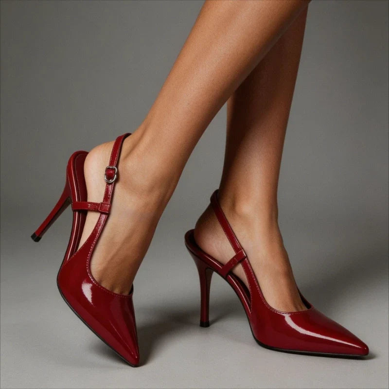 Bliss Patent Slingback Stilettos