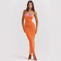 Bianka Lace-Trim Slip Maxi Dress
