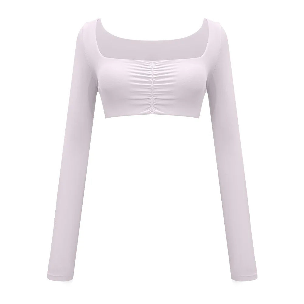 Fawn Long Sleeve Sport Crop Top