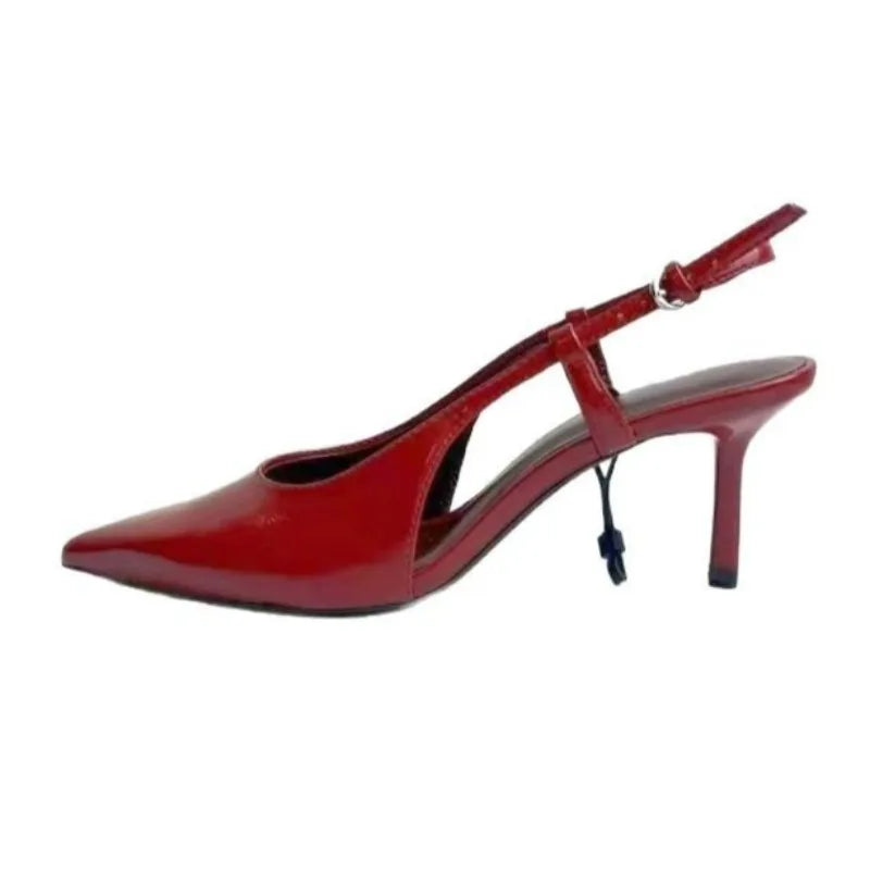 Ocean Patent Pointed Slingbacks
