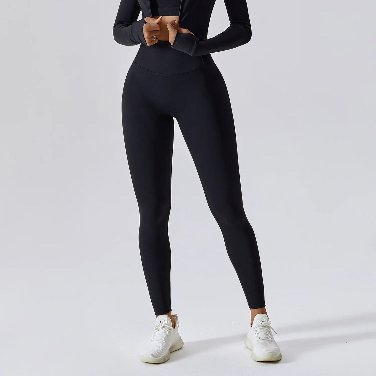 Charcoal High-Waist Training Leggings