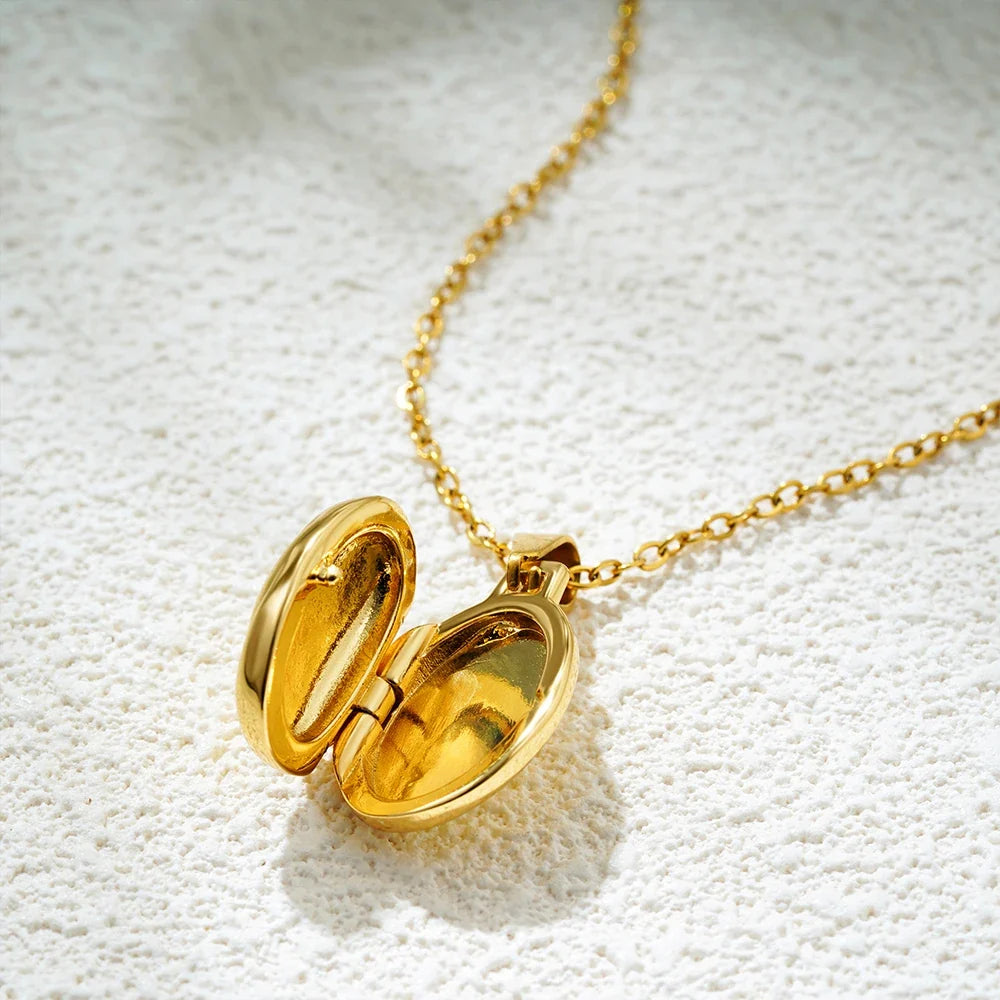 Tanzanite Twist Locket Necklace