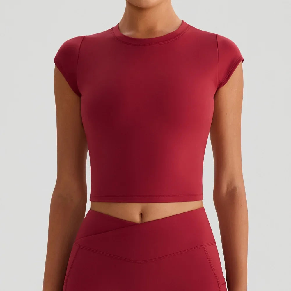 Rust Open-Back Sport Top