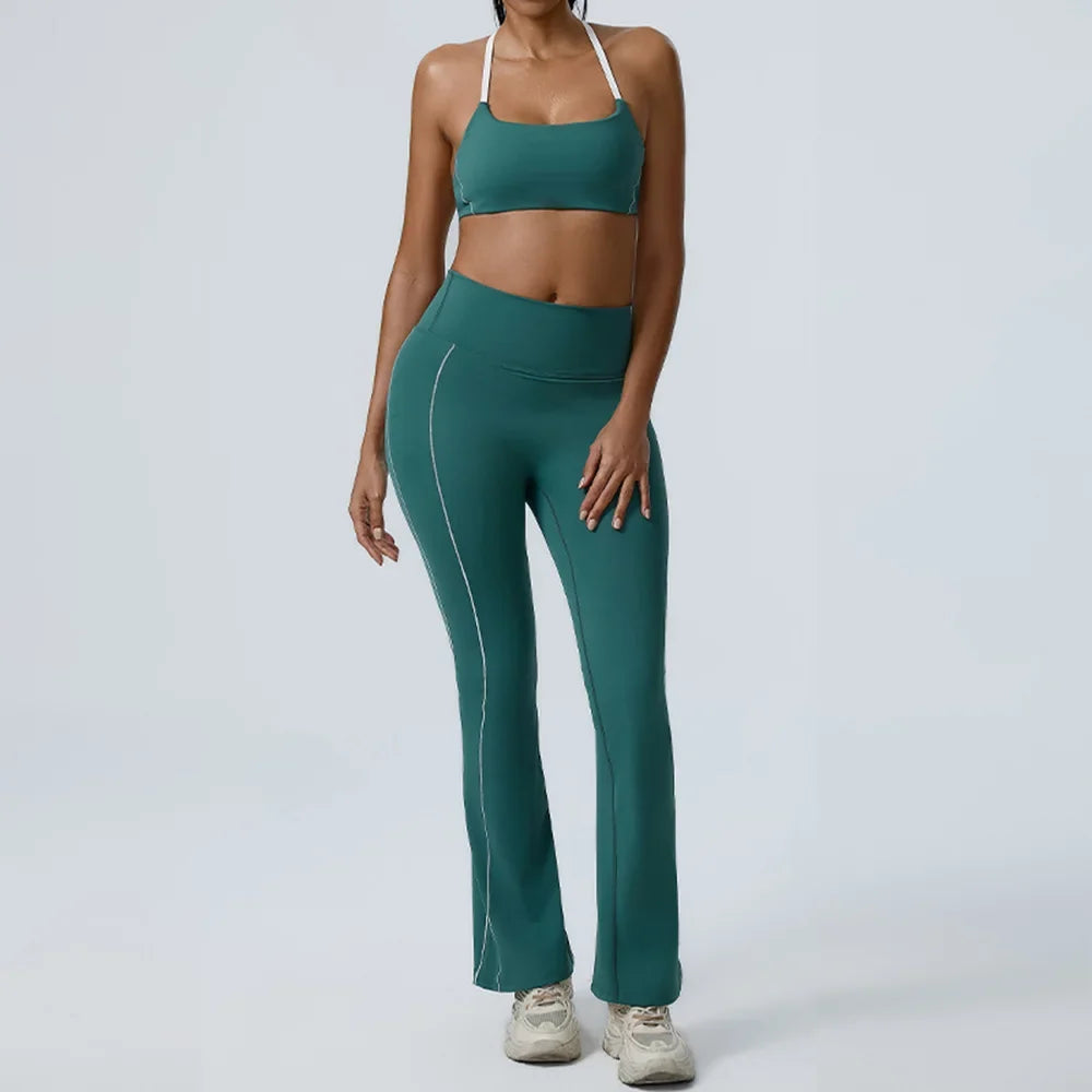Azure Bra and Bottoms Sport Set
