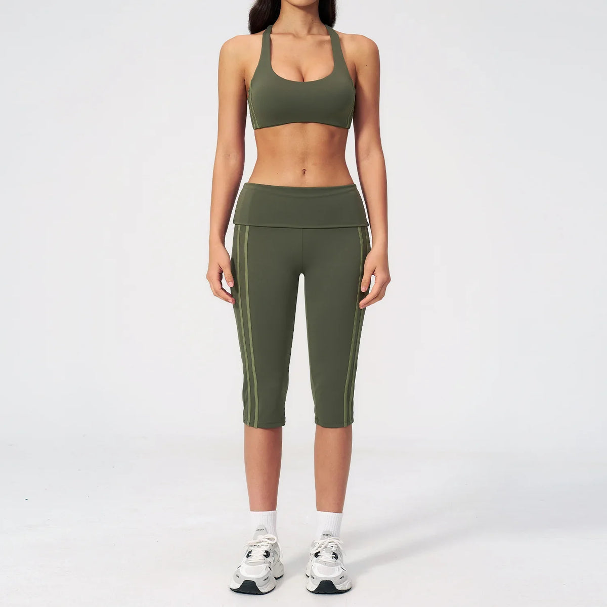 Espresso Capri and Leggings Sport Set