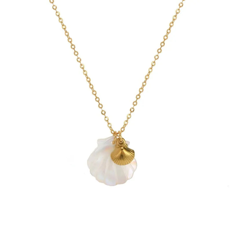 Moonstone Sea Charm Necklace