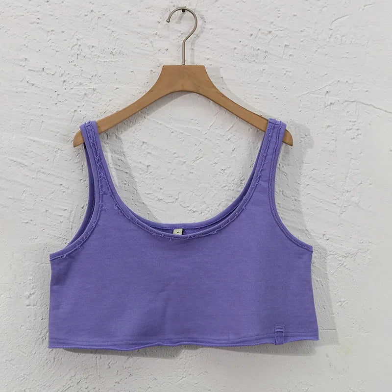 Amber Cropped Cotton Camisole