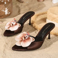Secret Floral Stiletto Mules