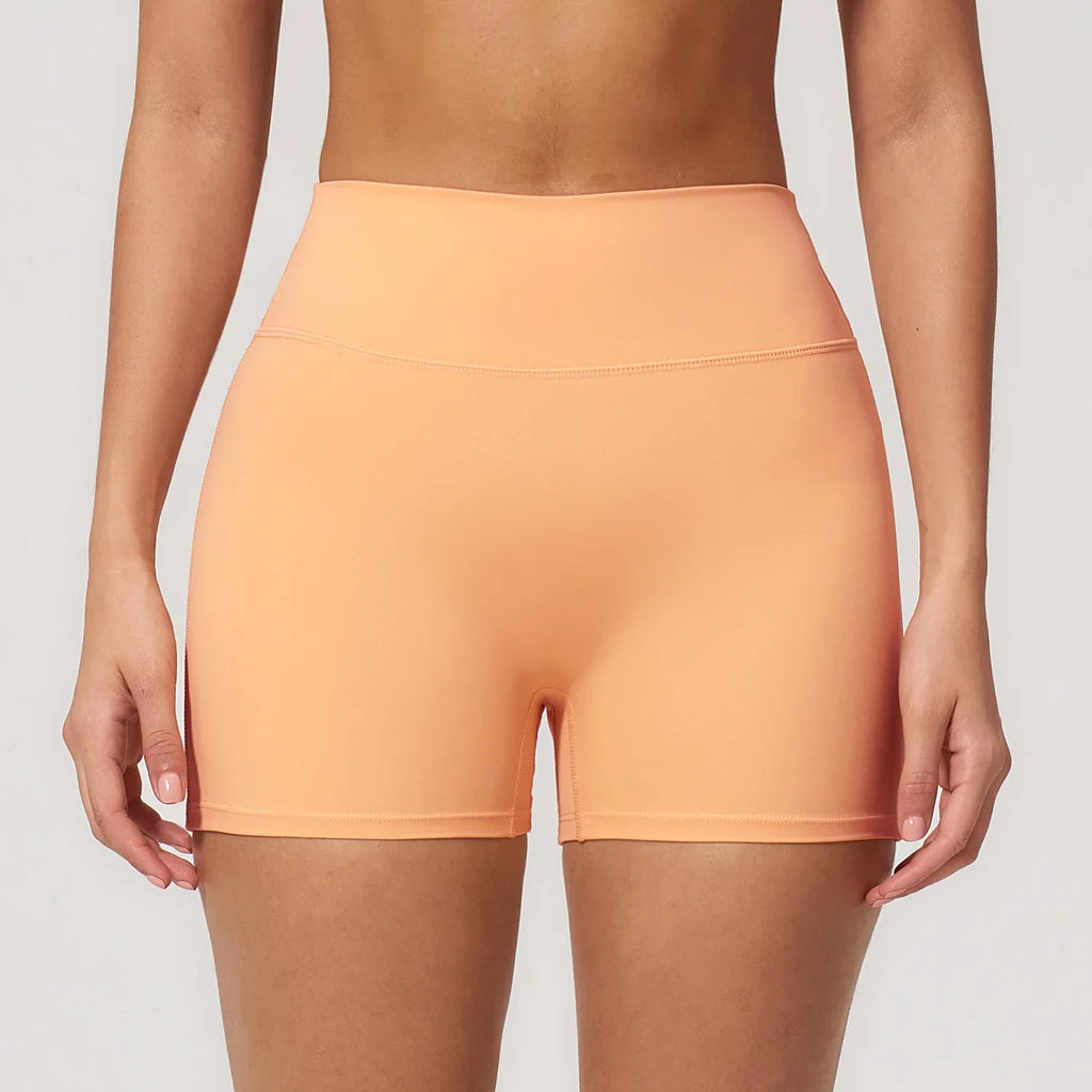 Peach High-Waist Sport Shorts
