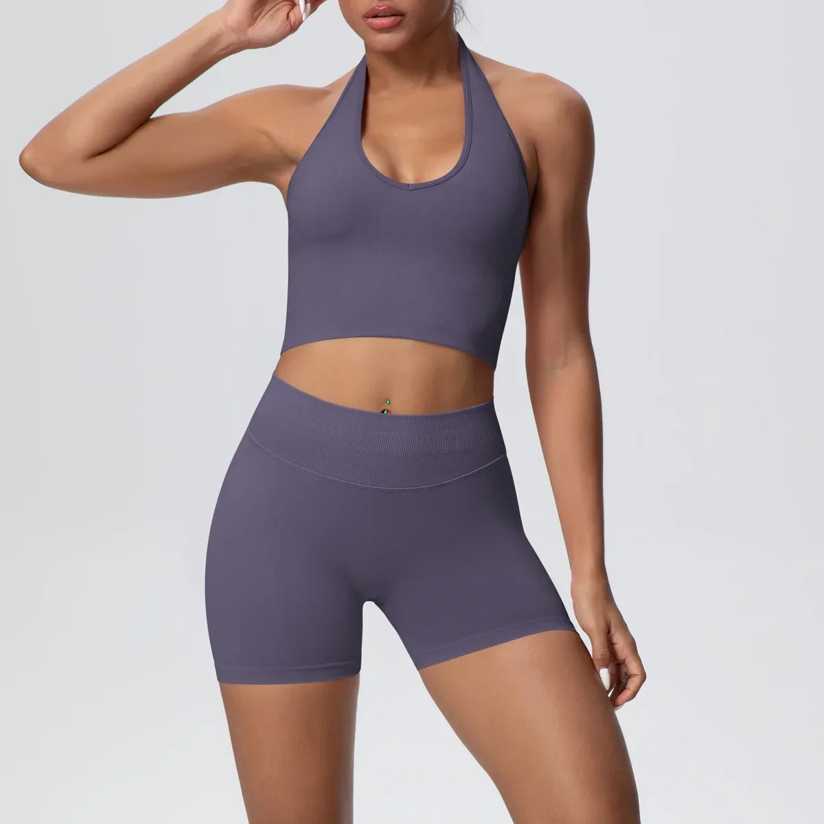 Butter Crop and Shorts Set