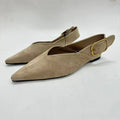 Amara Suede Pointed Slingback Flats