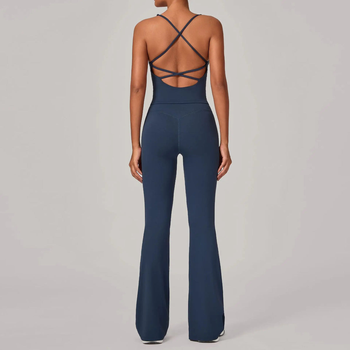 Vanilla Cross-Back Flared Jumpsuit