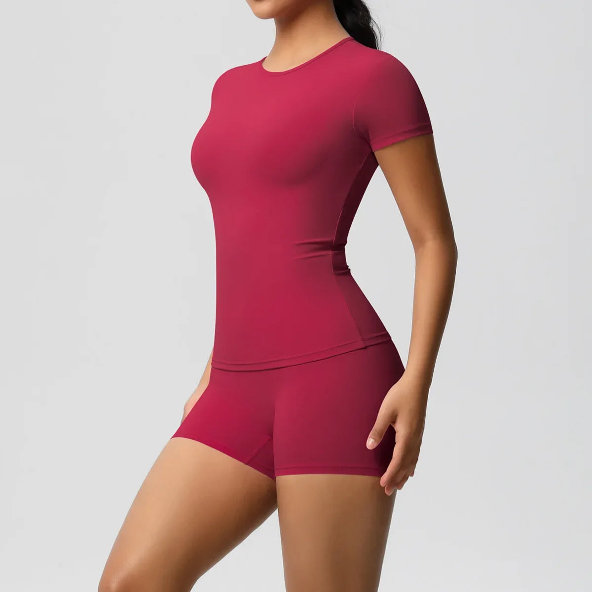 Lemon Fitted Tee and Shorts Set