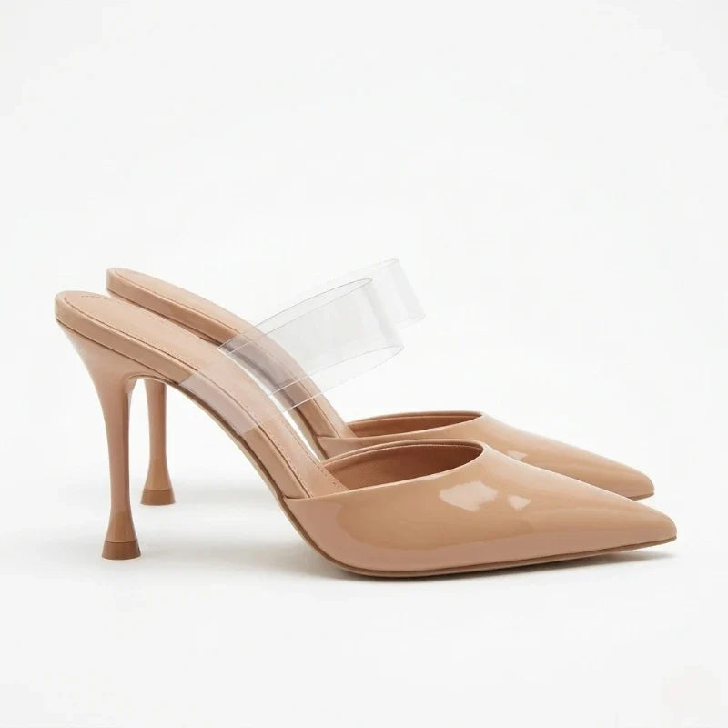 Solace Clear-Strap Pointed Mules