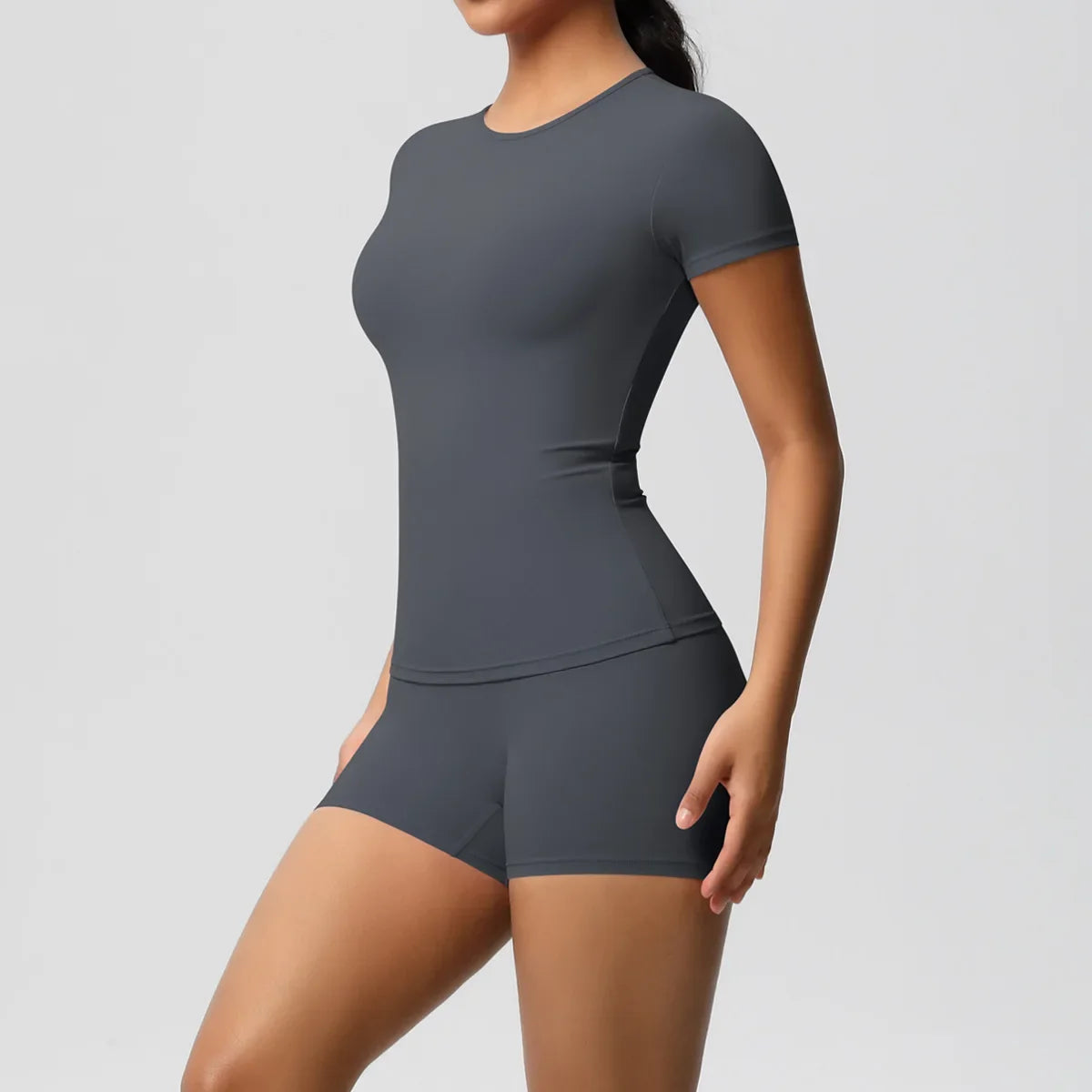 Lemon Fitted Tee and Shorts Set