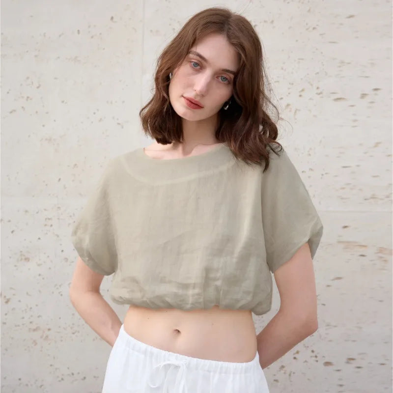 Opal Short Sleeve Crop Top