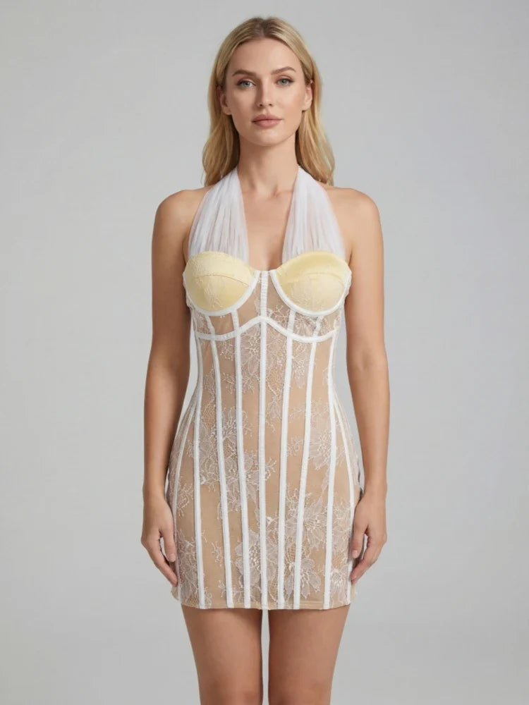 Suger Lace Mini Dress