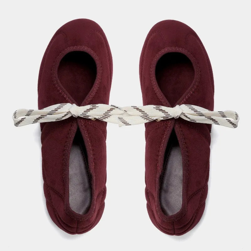 Tamar Suede Lace-Up Mary Janes