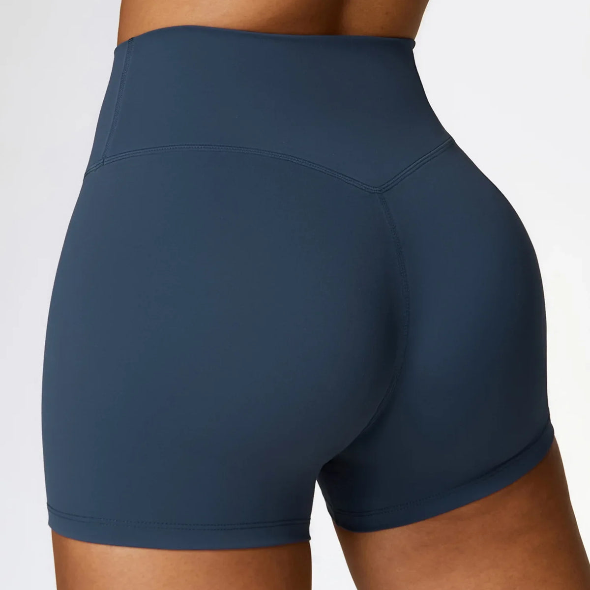 Mint Fitted High-Waist Shorts