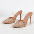 Layla Crystal Mesh Mules
