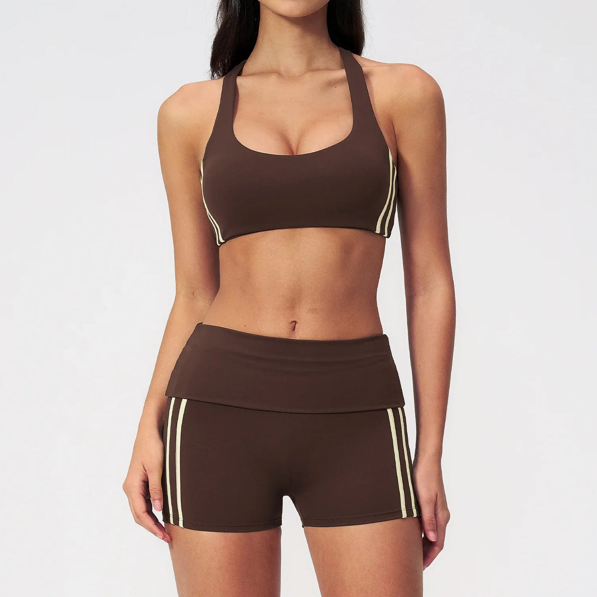 Espresso Capri and Leggings Sport Set