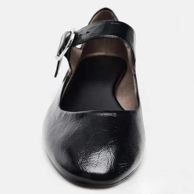 Melody Leather Mary Jane Flats