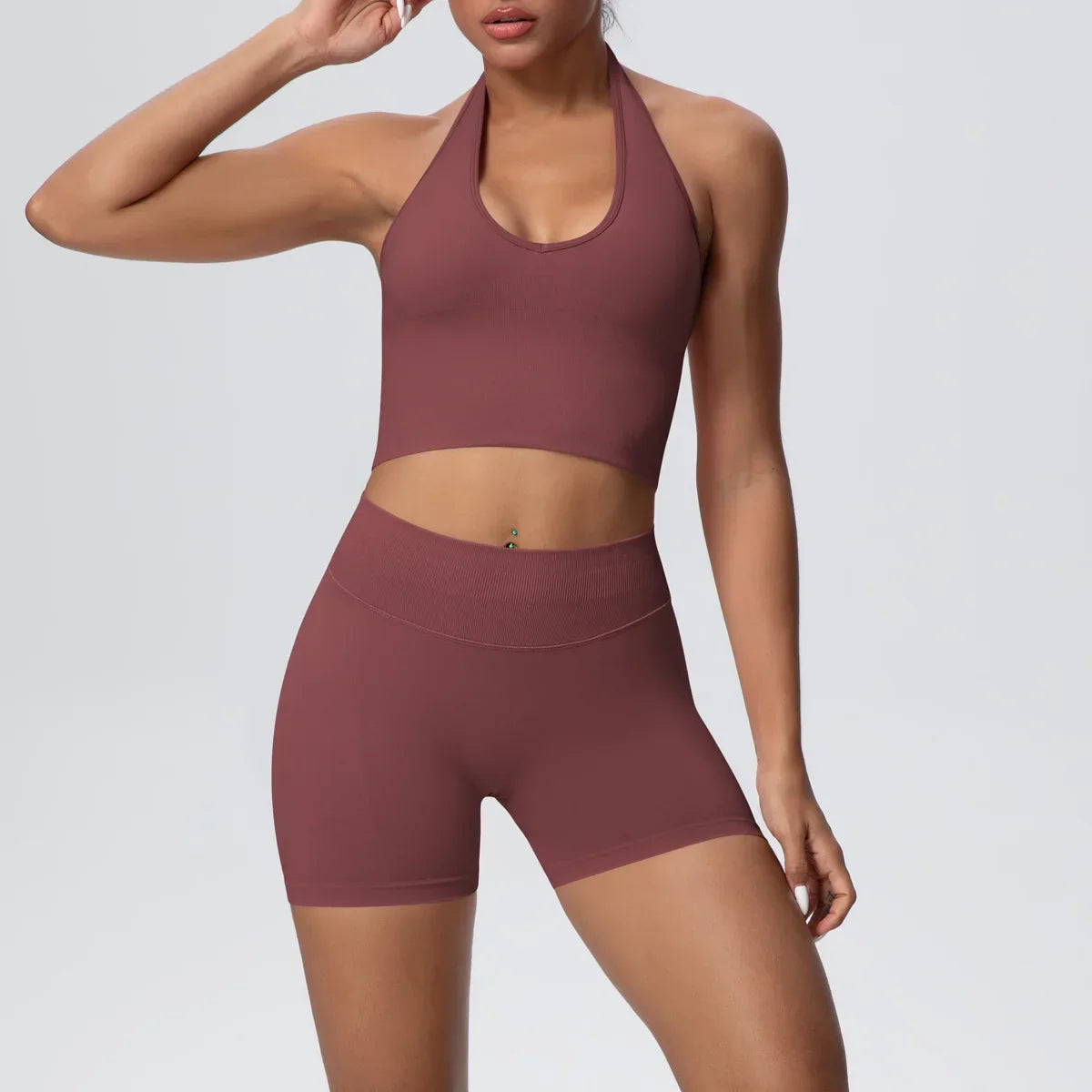 Butter Crop and Shorts Set