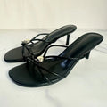 Belle Cross-Strap Stiletto Mules