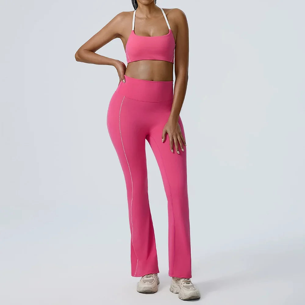 Azure Bra and Bottoms Sport Set