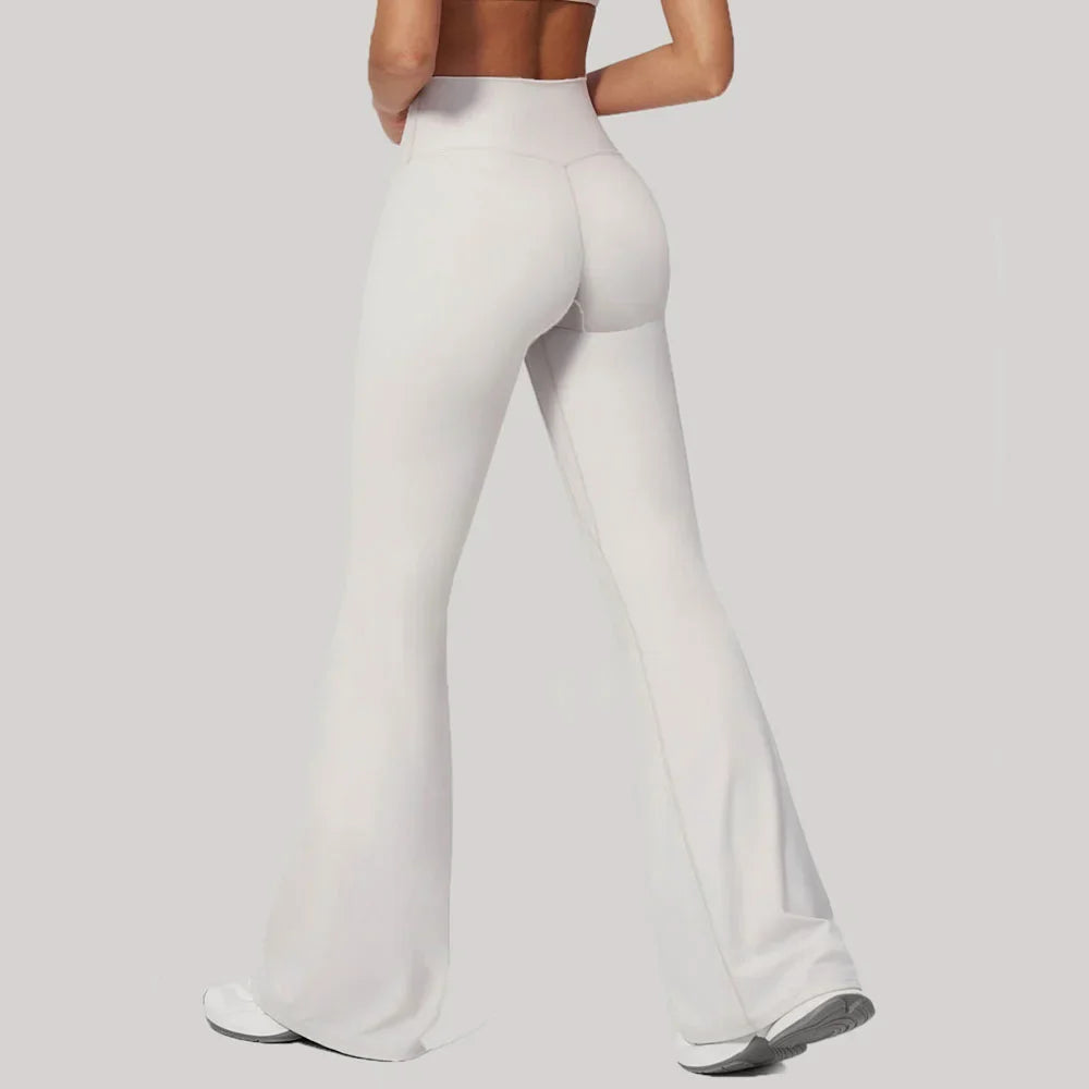 Sand High-Waist Flared Yoga Pants