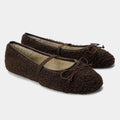 Alma Fur-Lined Bow Flats